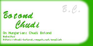 botond chudi business card